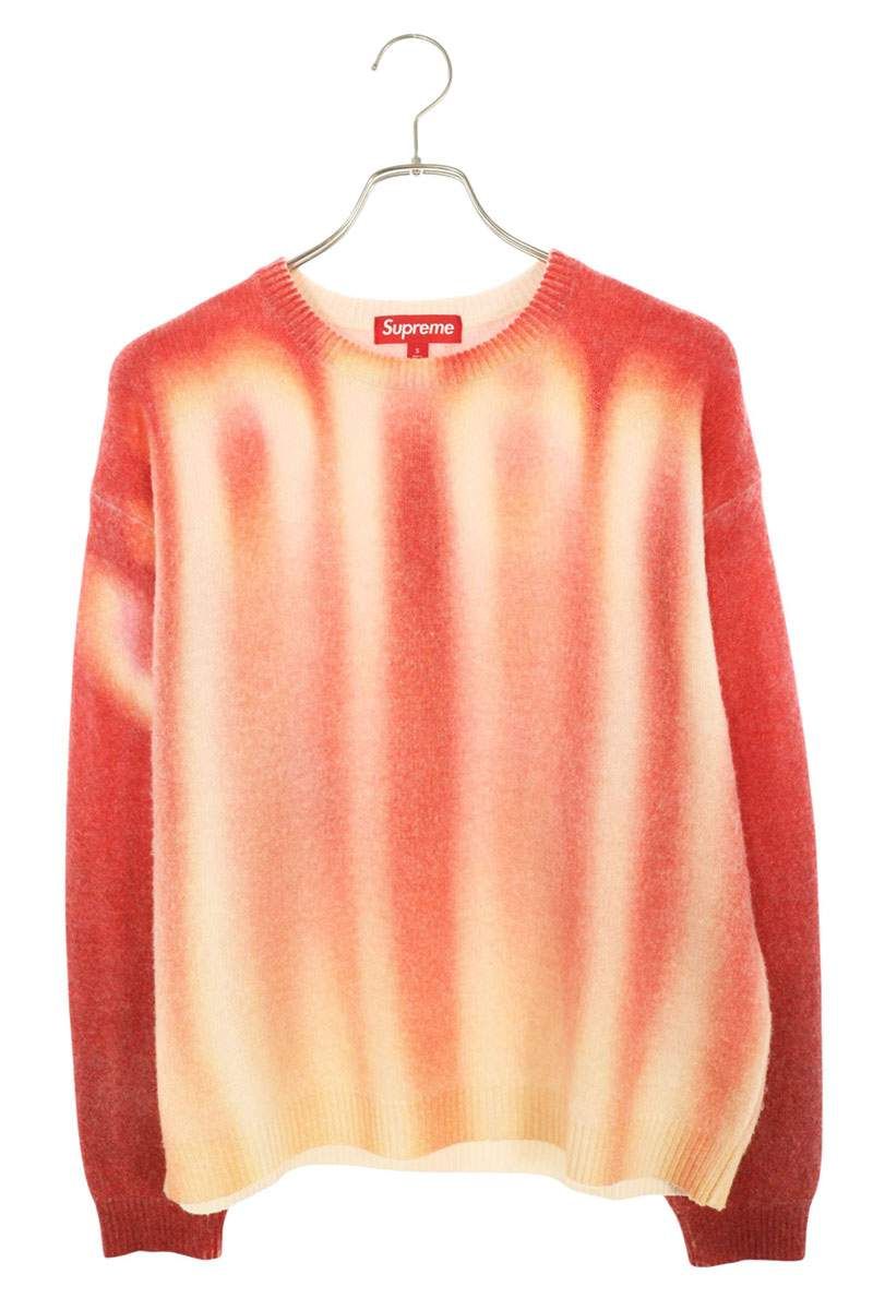 シュプリーム 23AW Blurred Logo Sweater ロゴデザインウールナイロンニット メンズ S 18,473円