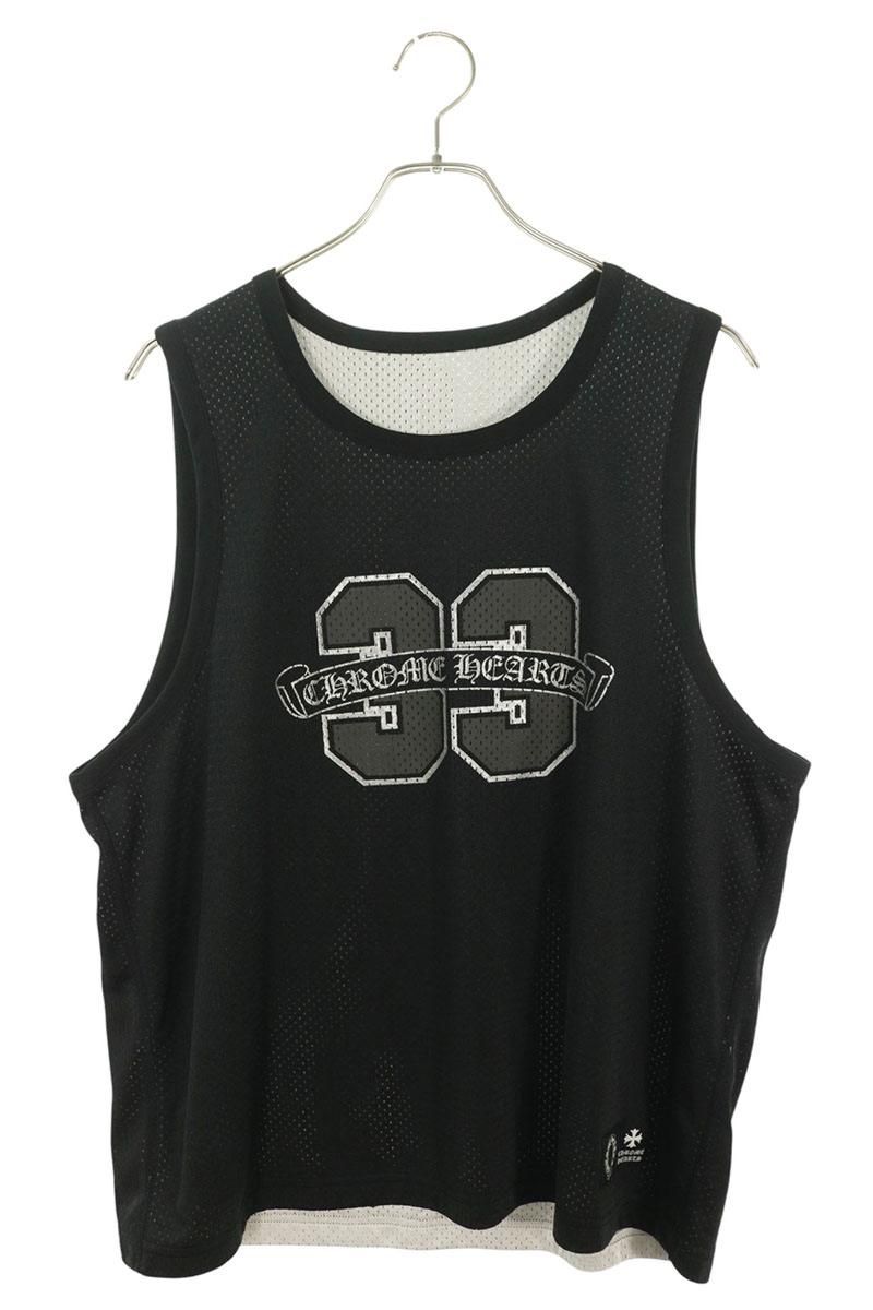 クロムハーツ MESH WARM UP JERSEY リバーシブルCHロゴプリントメッシュタンクトップ メンズ S