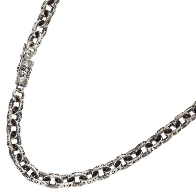 クロムハーツ PAPER CHAIN 20/ペーパーチェーン20inch シルバーネックレス メンズ 20inch