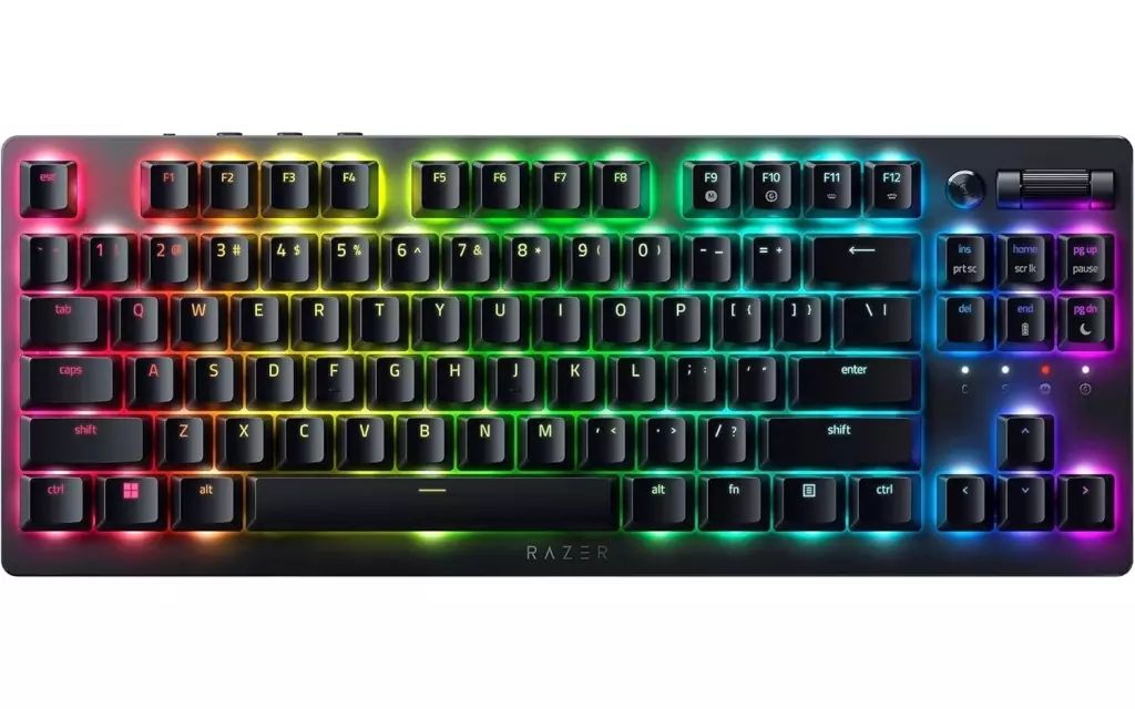【中古】PCハード RAZER ワイヤレス RGBメカニカル ゲーミングキーボード DeathStalker V2 Pro TKL Optical Switch[RZ03-04370100-R3M1]