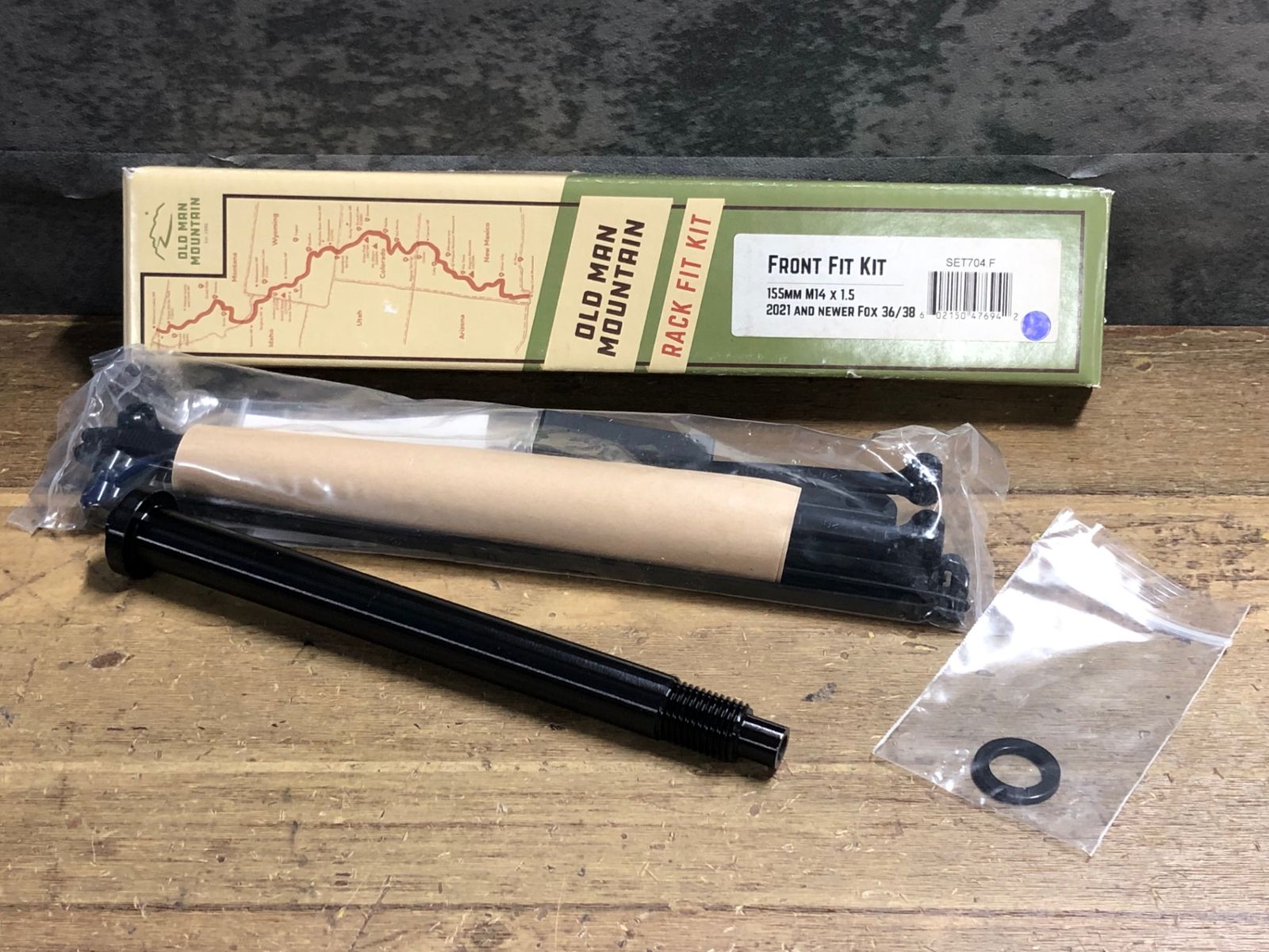 KE659 オールドマンマウンテン OLD MAN MOUNTAIN Rack Fit Kit M14x1.5 155mm 2021 AND NEWER FOX 36/38 8,500円