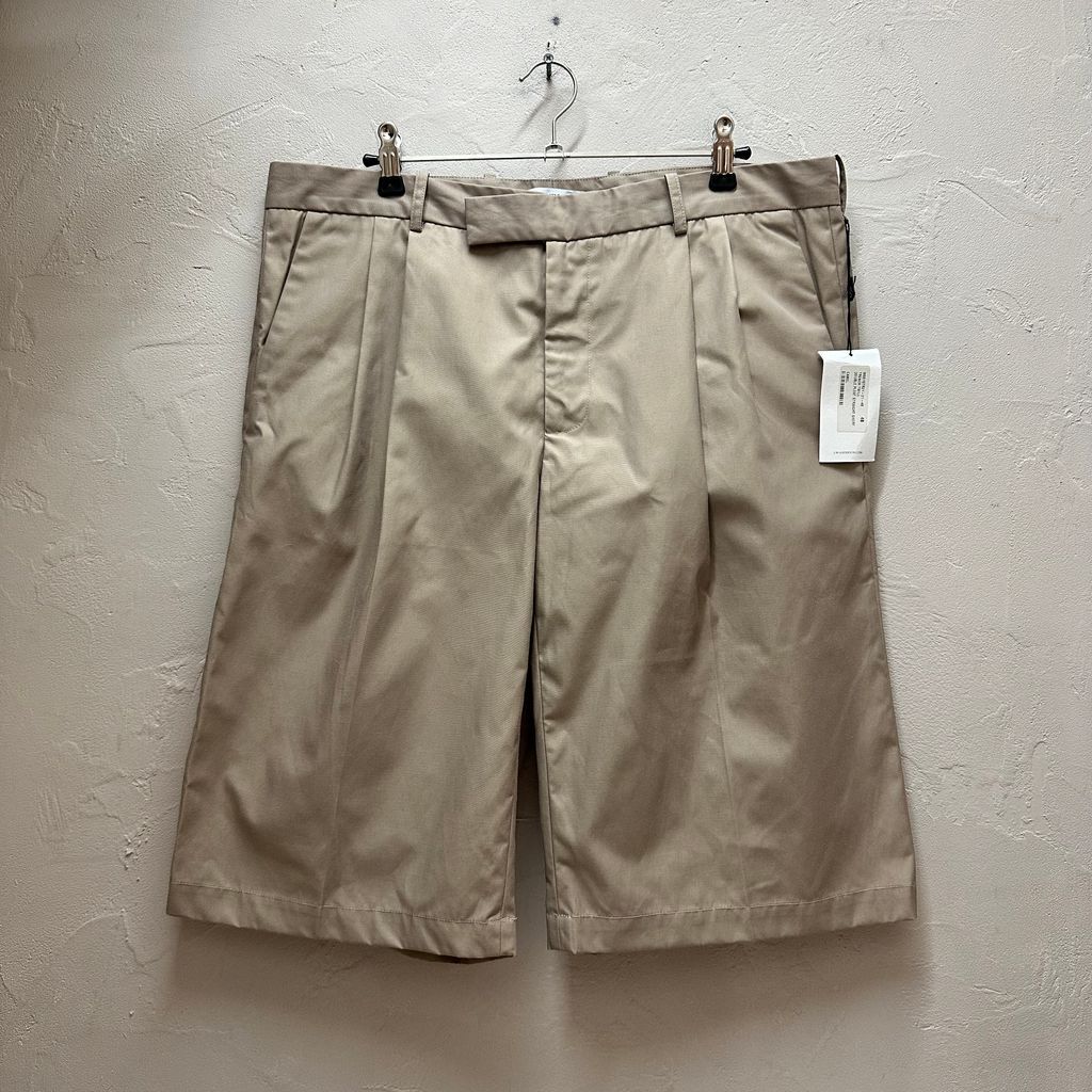 J.W.ANDERSON ジェイ ダブリュー アンダーソン Trench Twill Double Pleat Straight Short MSS15TR21-21-48 ベージュ size:48【代官山B08】 10,500円