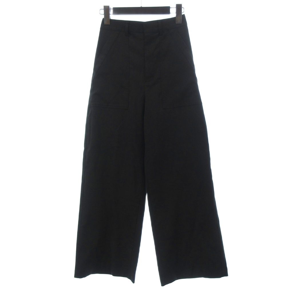 23区 オンワード樫山 美品 25SS ボディシェルドライオックス ベイカー パンツ PRWSGM0606 32 グレー