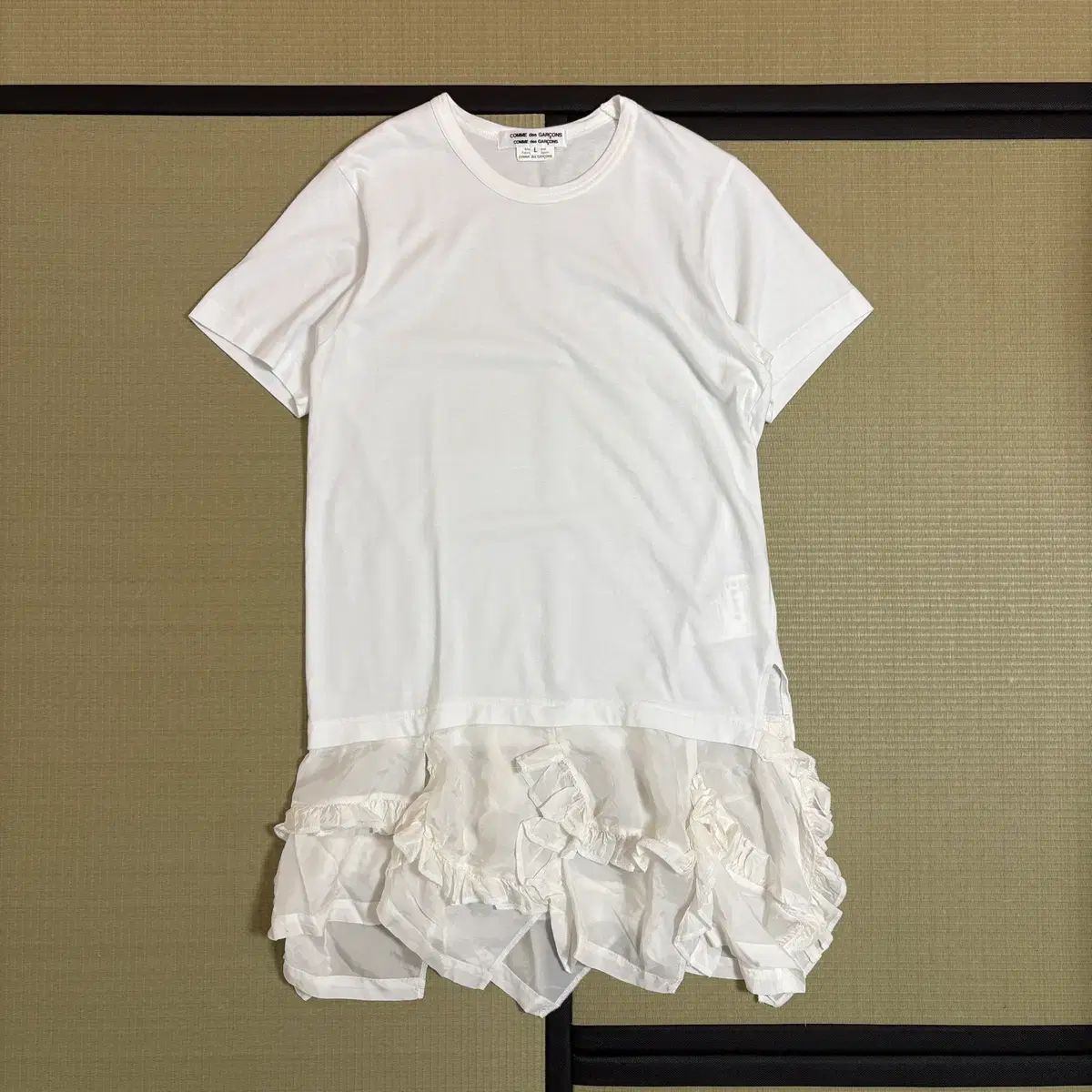 COMME des GARCONS コム・デ・ギャルソン コム・デ・ギャルソン ヘム フリル 半袖 Tシャツ