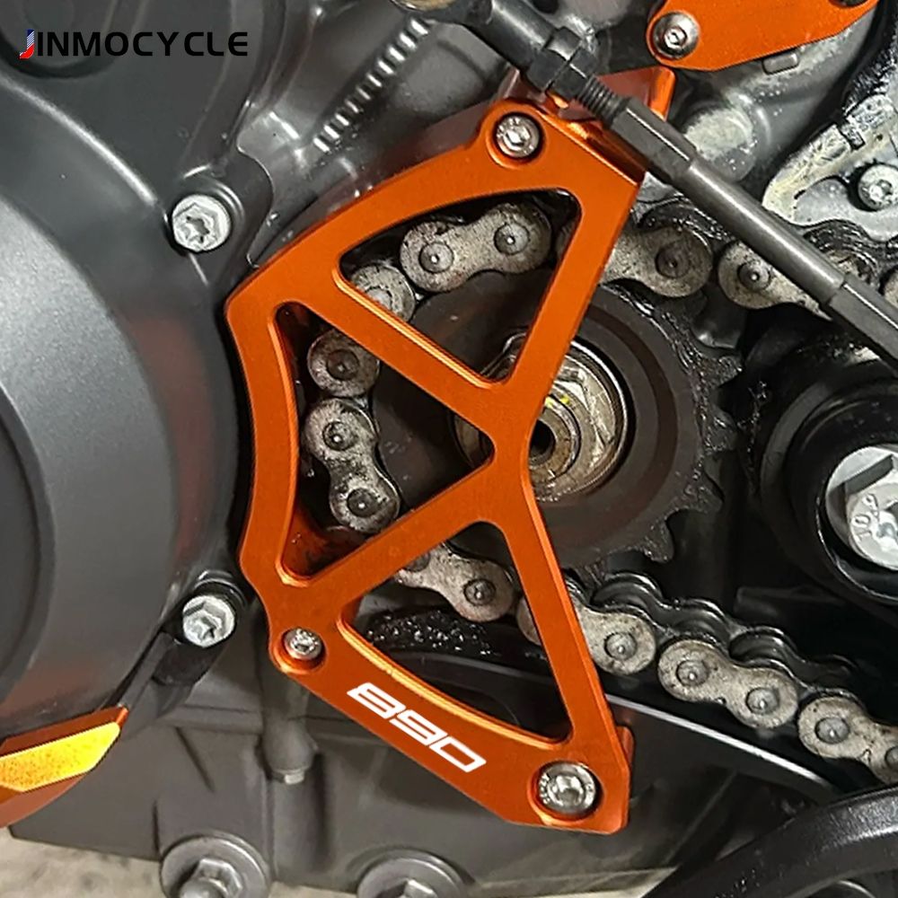 JINMOCYCLE KTM 890SMT 890 SMT890対応 フロントスプロケットカバー チェーンガードプロテクター 2023〜2025