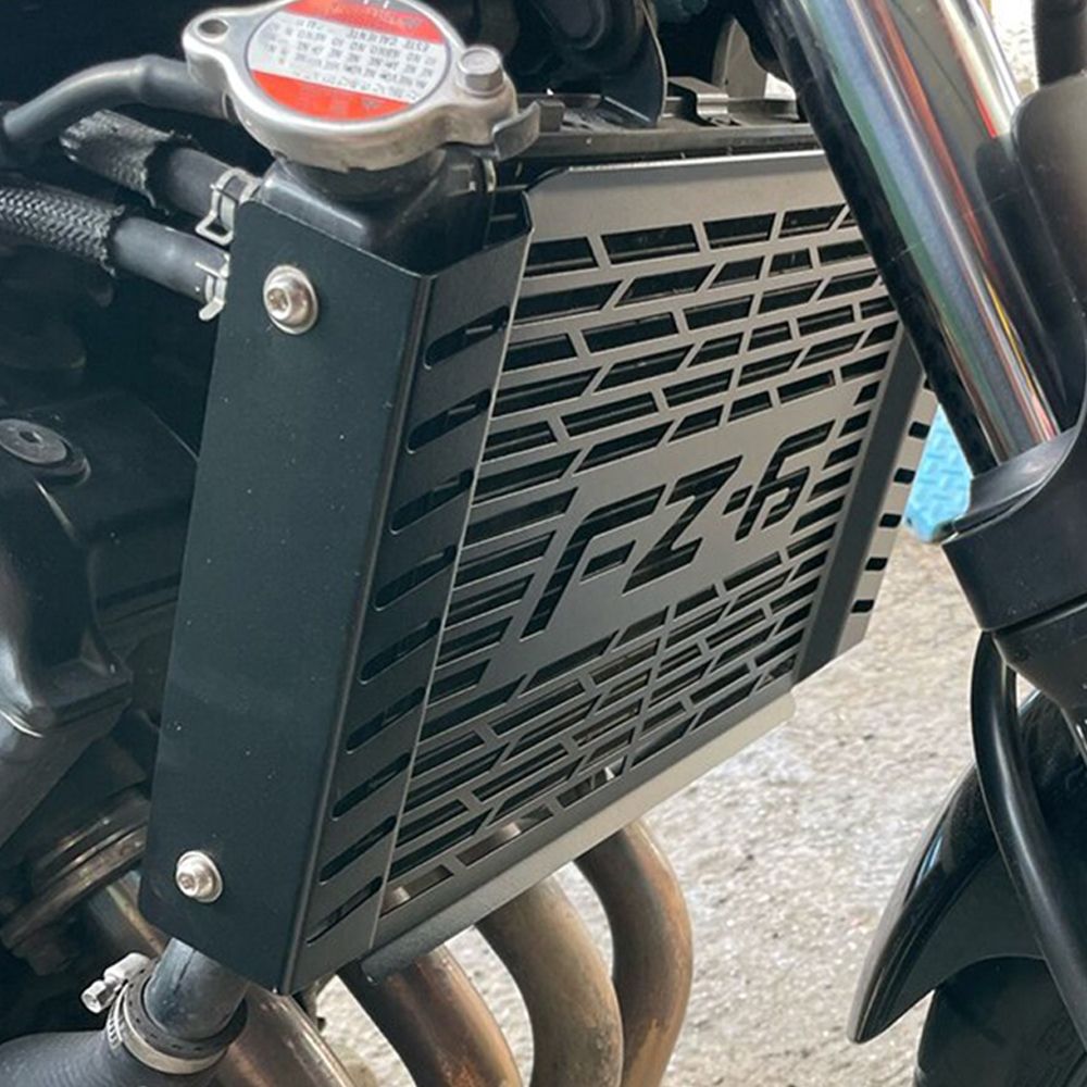 YUANQIAN ヤマハ FZ6 FZ6S FZ6N FAZER600 2004〜2006対応 ラジエーターグリルガードカバー ブラック/シルバー