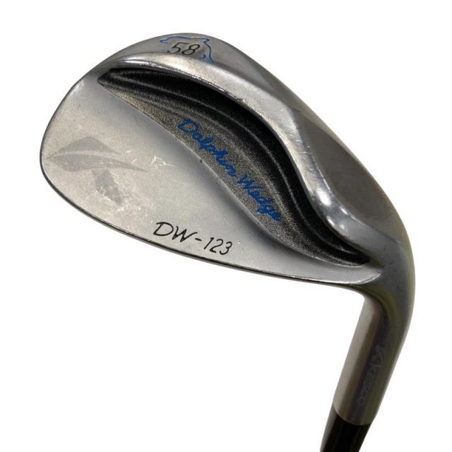 【中古】 キャスコ Dolphin Wedge DW-123 シルバー 58° ウェッジ WG Dolphin DP-231 (フレックスその他) メンズ 男性用 右利き 右用 Cランク ゴルフクラブ