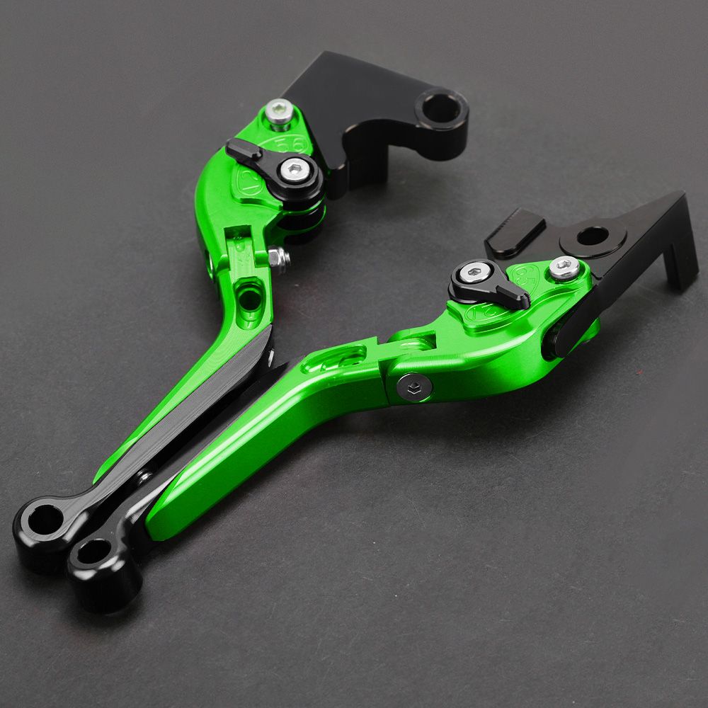 JINMOCYCLE カワサキ Z250 ニンジャ250 2008〜2024対応 折りたたみ式調整可能ブレーキクラッチレバー アルミ製