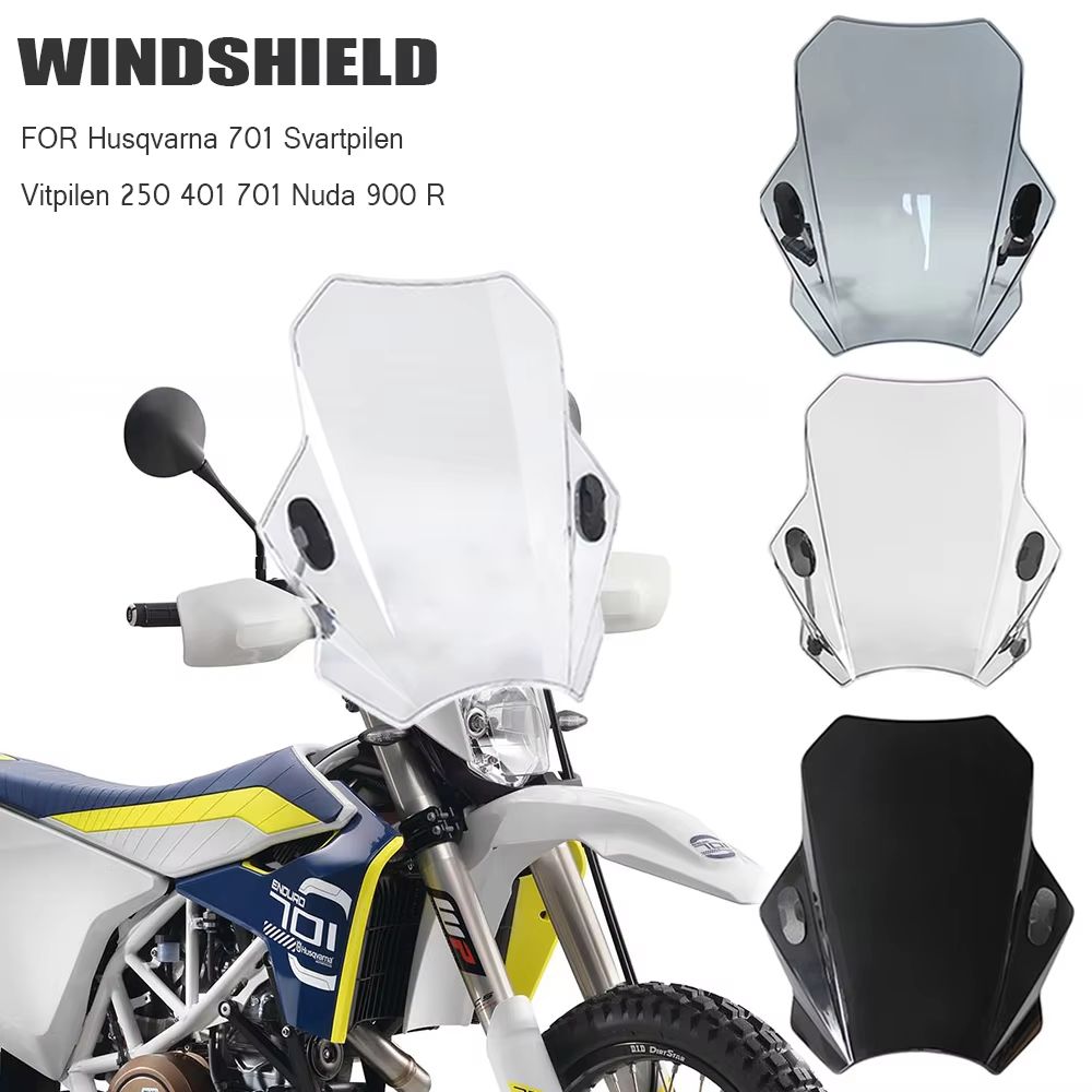 ハスクバーナ 701 スヴァルティピレン ヴィットピレン 250 401 701 ヌーダ 900R対応 ウインドシールド スクリーン ABSプラスチック製 6,384円