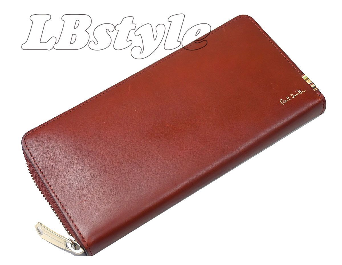 paulsmith　長財布　ポールスミス　長財布　ポール・スミス　人気　マルチストライプ　M.STタフ１９　牛革　小銭入れ付き　ファスナー長財布　ポールスミス