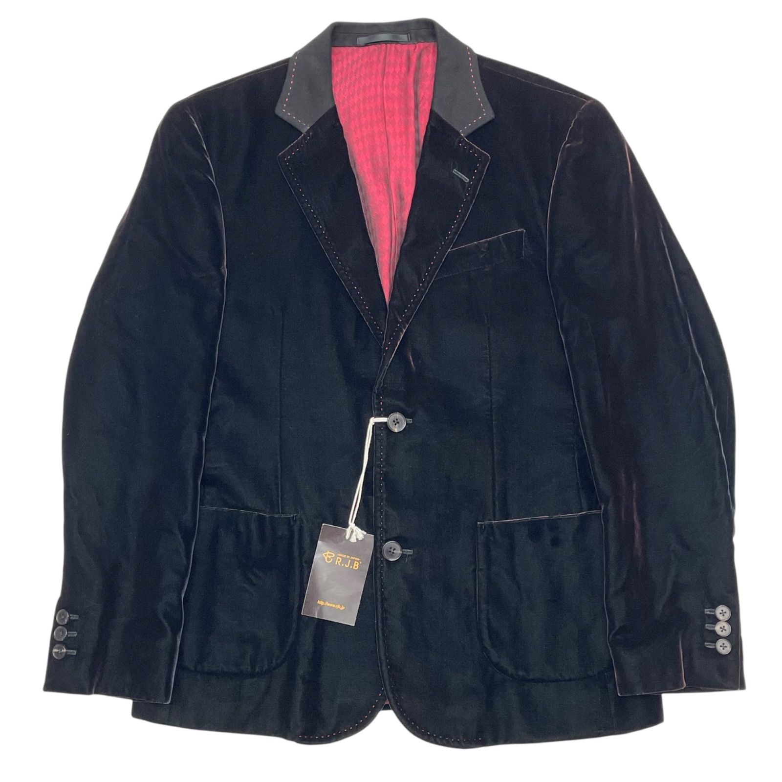 未使用品 38(M) THE FLAT HEAD R.J.B VJ101 フラットヘッド アールジェイビー ベロアジャケット