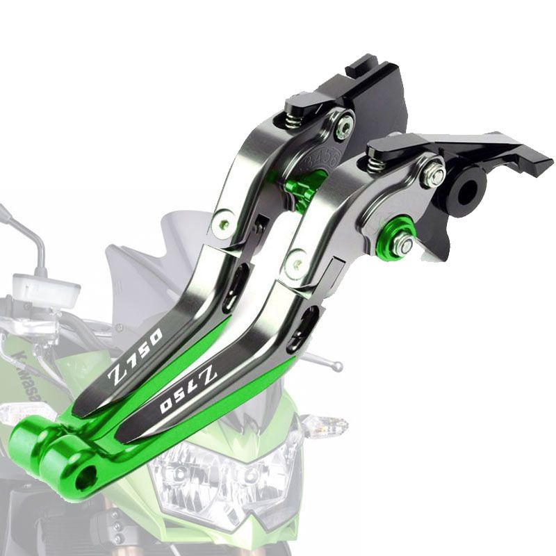 YUJIE.M カワサキ Z750 2007〜2012対応 折りたたみ式アジャスタブル ブレーキクラッチレバー アルミ製