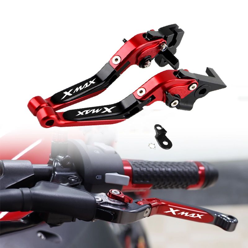 ヤマハ XMAX300 XMAX250 XMAX125 XMAX400 2023〜現在対応 パーキングブレーキレバーセット 折りたたみハンドルレバー パーキングロックストッパー