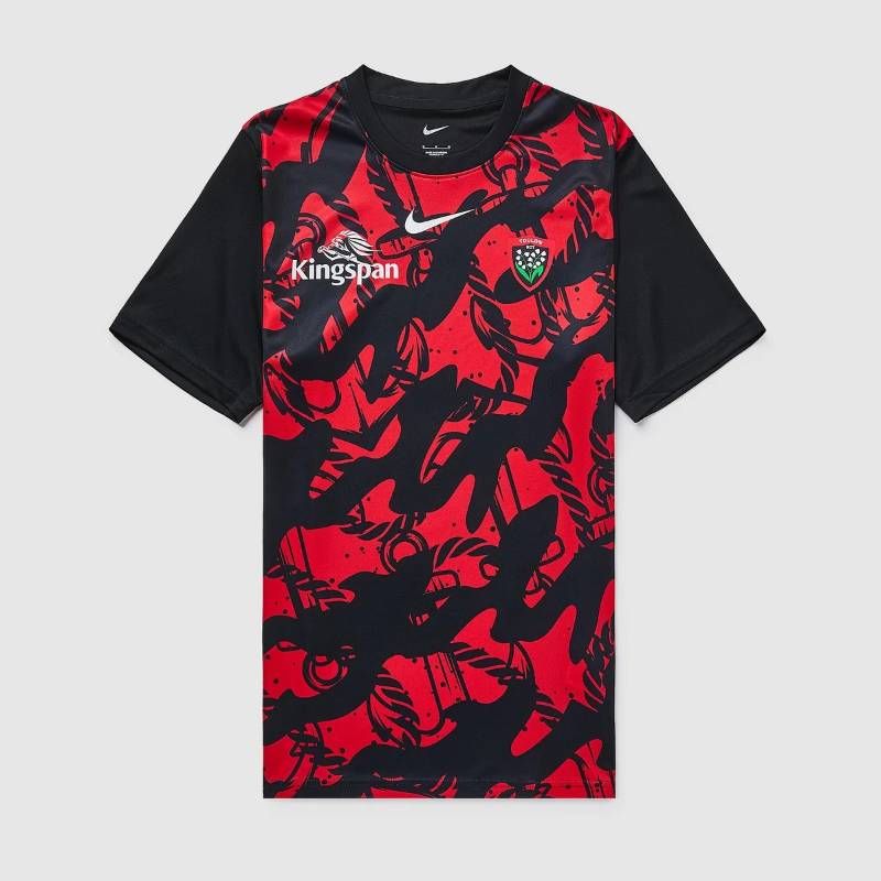 【送料無料・匿名配送】Nike ナイキ RCトゥーロン 26/27 公式 プレマッチ トップ 黒 赤 練習着 半袖 新品 正規品