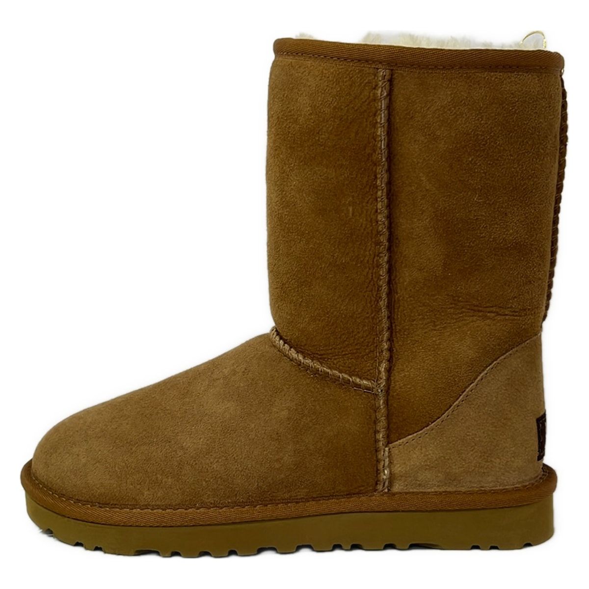 어그 (UGG) 숏 부츠 22 여성용 굿 컨디션 클래식 쇼트 5825 체스트넛 무톤