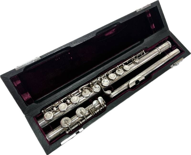 【希少/現状品】YAMAHA ヤマハ YFL63 YFL-63 総銀製 ハンドメイド フルート プロフェッショナルモデル Eメカ カバードキィ オフセットG 1970年代 ケース付 管楽器