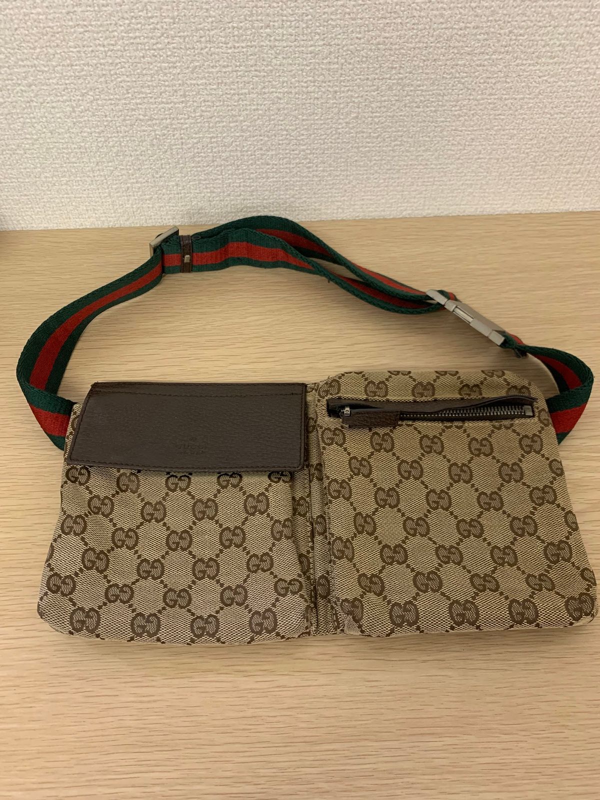 ＋ GUCCI GGキャンバス ウエストバッグ【バッグ1】【15】
