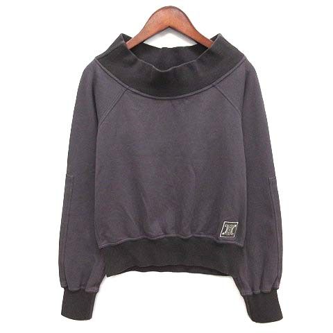 セリーヌ CELINE トリオンフ オフショル ショート丈 スウェット 長袖 トレーナー 2 9359/1239 グレー系 S