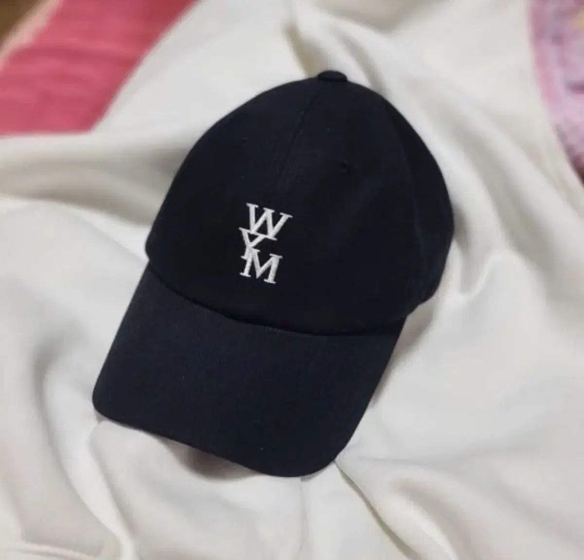 中古) WOOYOUNGMI ロゴ ブラック ベースボールキャップ