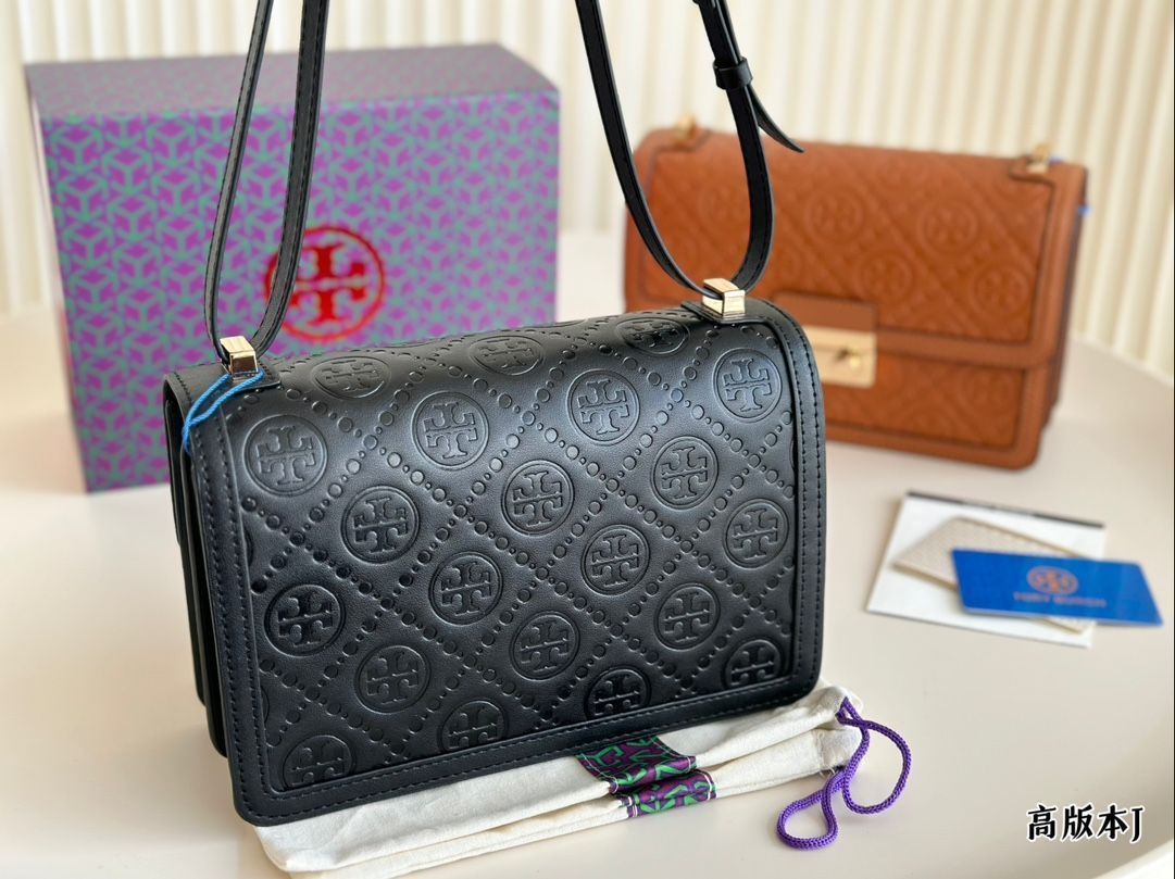 【本日限定特価】トリー?バーチ 新作アコーディオンバッグ 23×12cm 高品質レザー 折りたたみボックス付き[本日特価|新品未使用品]