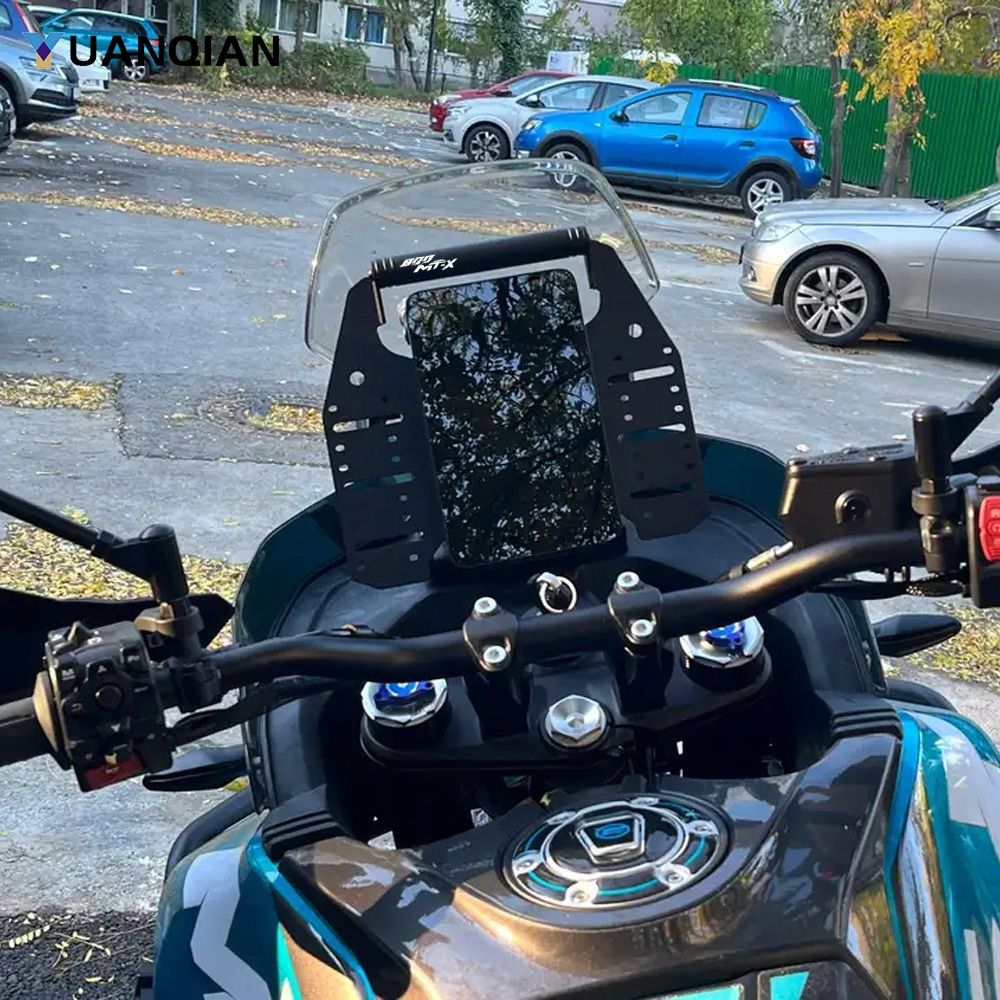 YUANQIAN CFMOTO 800MT-X 800MTX 2025〜2026対応 GPSナビ ハンドルバー延長ブラケット スマホホルダー アルミ製