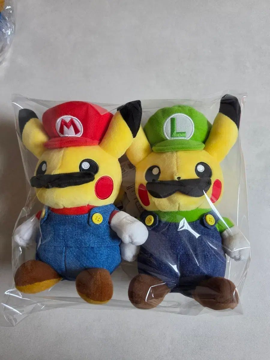 マリオ ルイージ ピカチュウ ぬいぐるみ 2個 セット ポケットモンスター ぬいぐるみ マリオ ピカチュウ