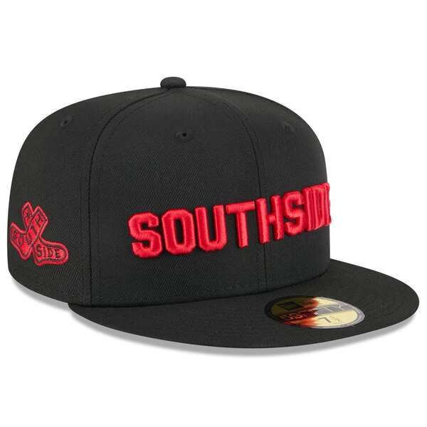 ニューエラ メンズ アクセサリー 帽子 Mens New Era Black Chicago White Sox 2025 City Connect Fan Pack 59FIFTY Fitted H