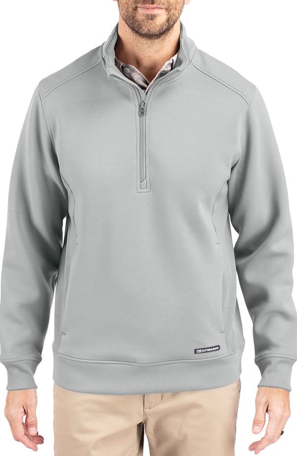 カッターアンドバック メンズ アウター パーカー・スウェット ハーフジップ Cutter Buck Roam Quarter Zipullover Solitare