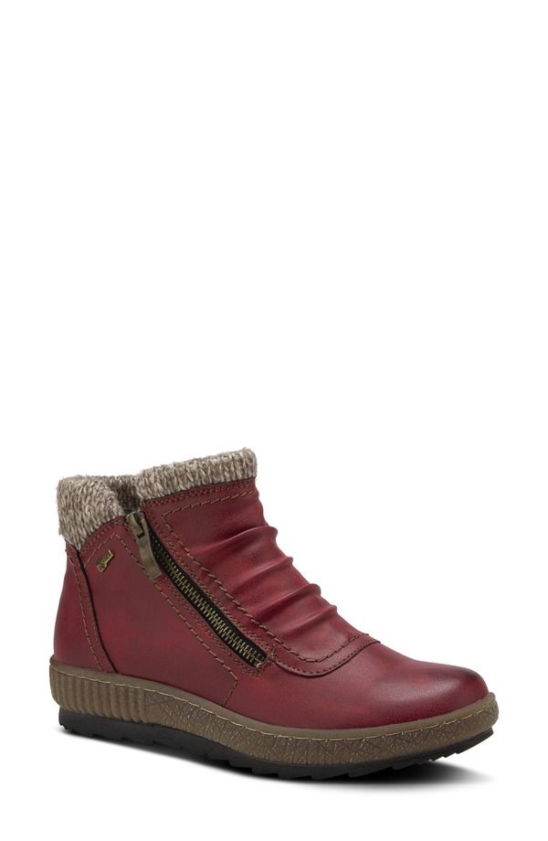 スプリングステップ レディース シューズ ブーツ・レインブーツ Spring Step Cleora Wateresistant Bootie Bordeaux Synthetic