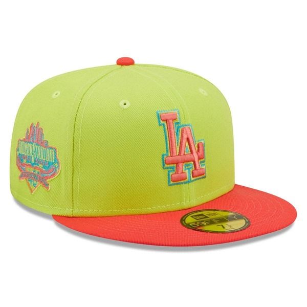 ニューエラ メンズ アクセサリー 帽子 Mens New Era GreenRed Los Angeles Dodgers Cyber Highlighter 59FIFTY Fitted Hat G 12,690円