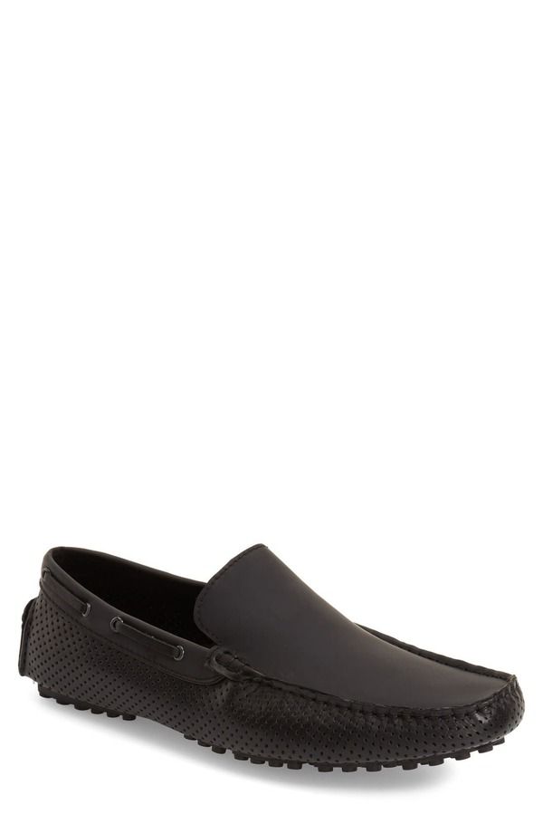 ケネスコール メンズ ボトムス カジュアルパンツ ローファー Kenneth Cole New York Peer Pressure Loafer Black Leather ブラック
