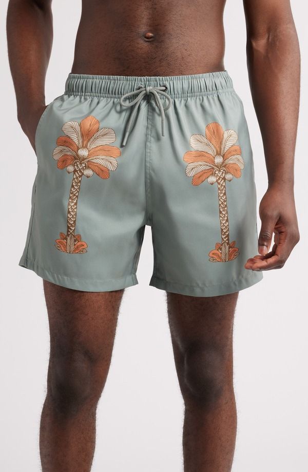 ボーディーズ メンズ 水着 ハーフパンツ・ショーツ プリント Boardies Printed Swim Trunks Olive オリーブ