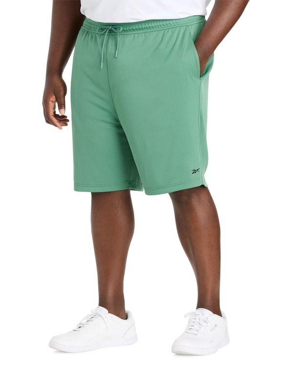 リーボック メンズ ボトムス ハーフパンツ・ショーツ トール ショートパンツ ニット Reebok Big Tall Performance DoubleKnit Shorts Field Green