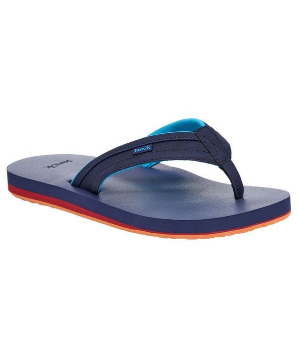 サヌーク メンズ シューズ スリッポン・ローファー サンダル Sanuk Mens Ziggy Softest SlipOn Sandals Navy Bright Multi ネイビー