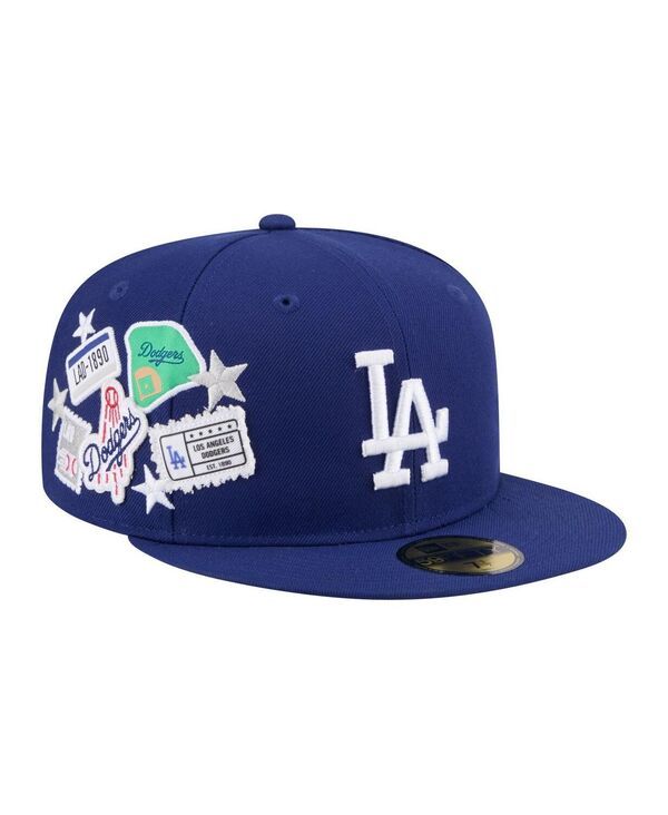 ニューエラ メンズ アクセサリー 帽子 New Era Mens Royalos Angeles Dodgers City Patch 59FIFTY Fitted Hat Royal