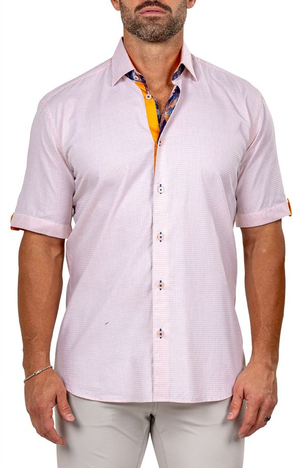 マセオ メンズ トップス シャツ コットン Maceoo Galileo Marthy Short Sleeve Cotton ButtonUp Shirt White ホワイト 32,370円