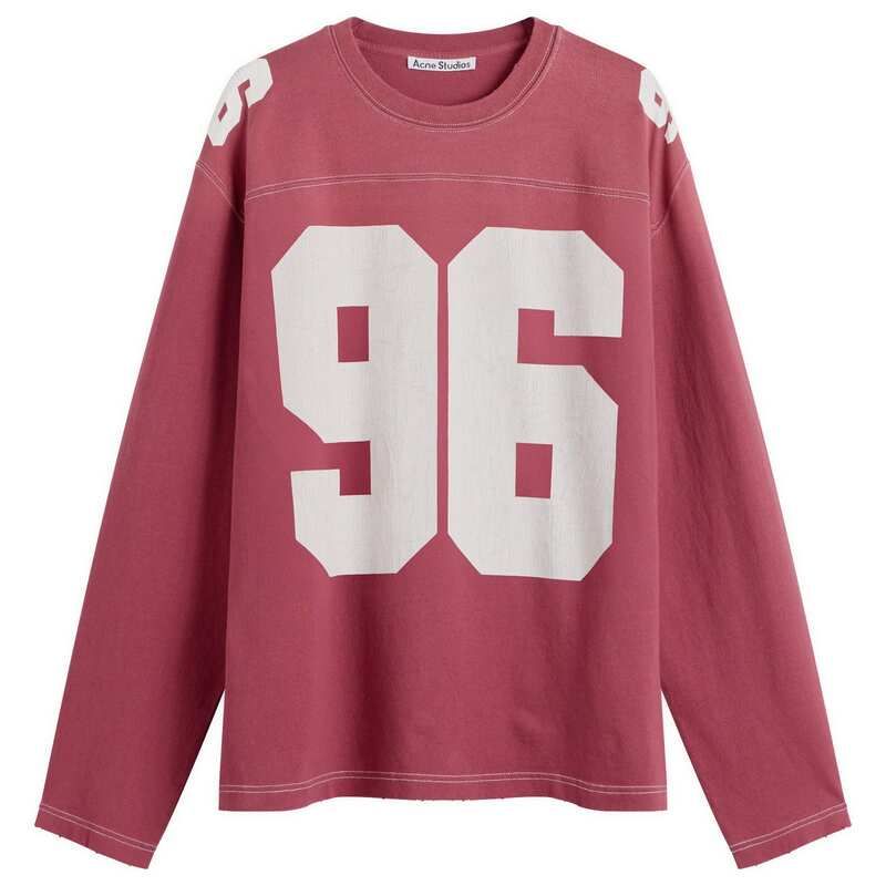 アクネ ストゥディオズ メンズ トップス シャツ ジャージー Acne Studios Exfold Long Sleeve Jersey Faded Red レッド