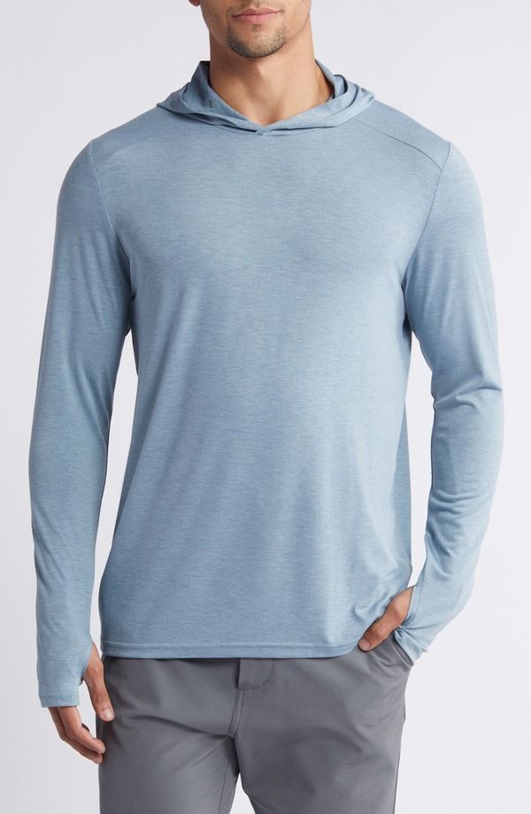 フリー フライ メンズ アウター パーカー・スウェット Free Fly Shade UPF 50 Hoodie Heather Slate Blue スレート 18,536円
