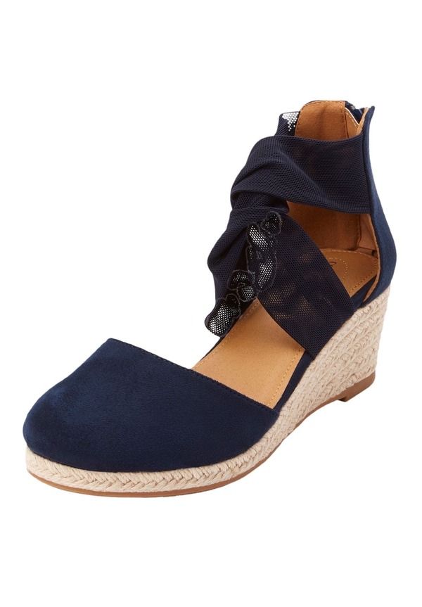 コンフォートビュー レディース シューズ サンダル Comfortview The Sabinespadrille Navy ネイビー