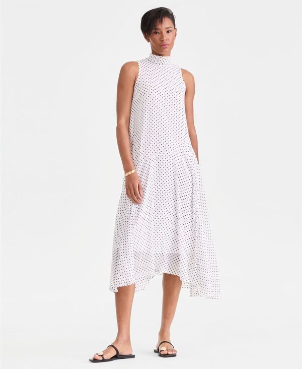 アイエヌシー インターナショナル コンセプト レディース トップス ワンピース プリント ミディ ノースリーブ INC International Concepts Womens Printed Sl