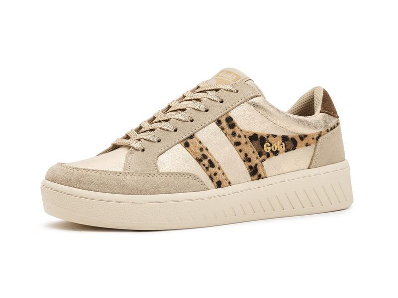 ゴラ レディース シューズ スニーカー Gola Superslam Blaze Ii GoldLeopardDark Brown ブラウン