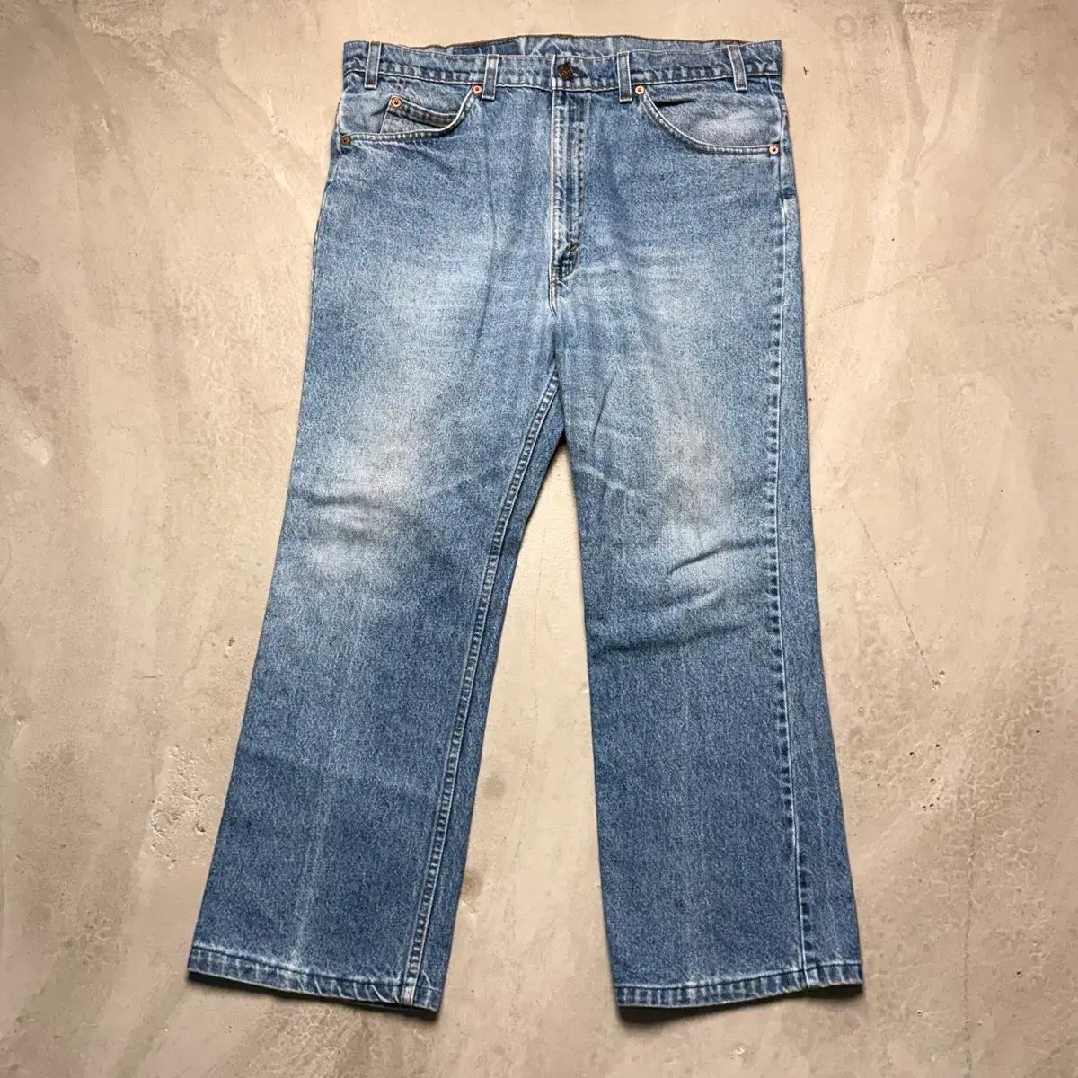 38/30 90s USA LEVI'S リーバイス 517 ブーツカット オレンジタブ インディゴ ライトブルー