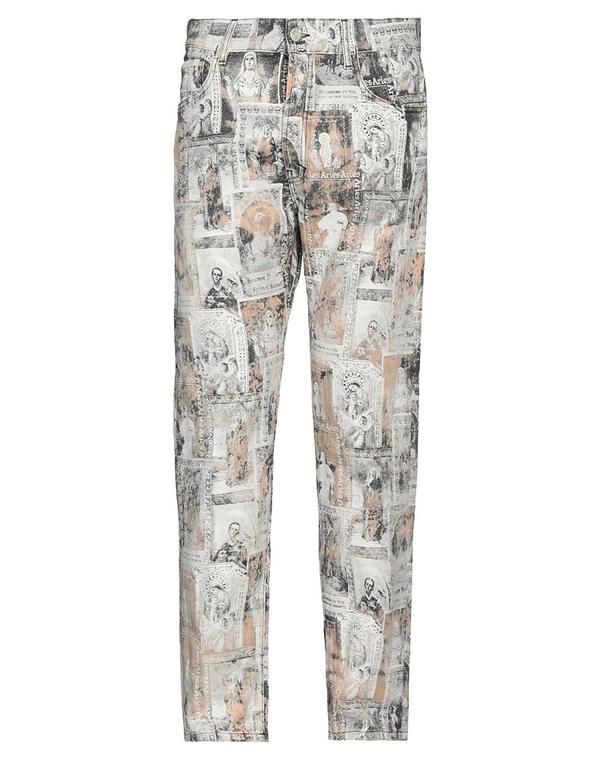 アリーズ メンズ ボトムス デニムパンツ ストレートレッグ ARIES Off White オフホワイト
