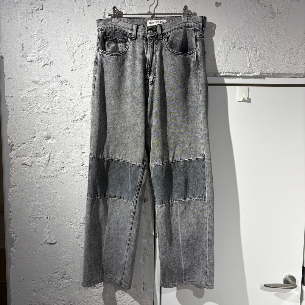 OUR LEGACY アワーレガシー EXTENDED THIRD CUT デニムパンツ M2205TB ブラック×グレー size:29 【表参道B08】