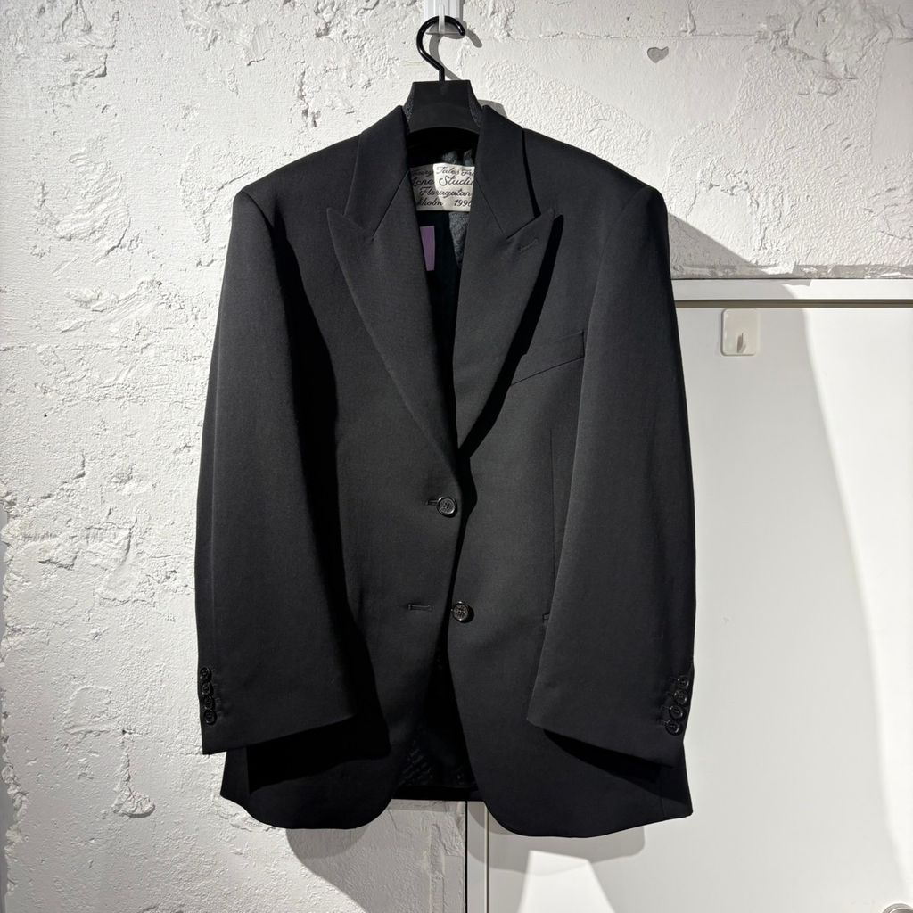 Acne Studios アクネストゥディオズ 25AW Single-Breasted Suit Jacket テーラードジャケット FN-WN-SUIT000670 ブラック size:32 【表参道B08】