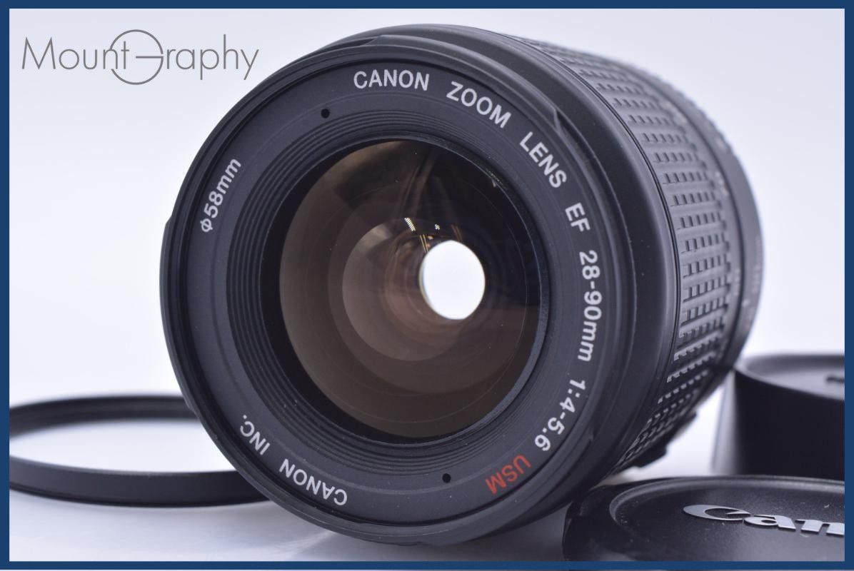 【動作保証】 キヤノン Canon EF 28-90mm F4-5.6 USM 前後キャップ&レンズフィルター付 同梱無料 #my750