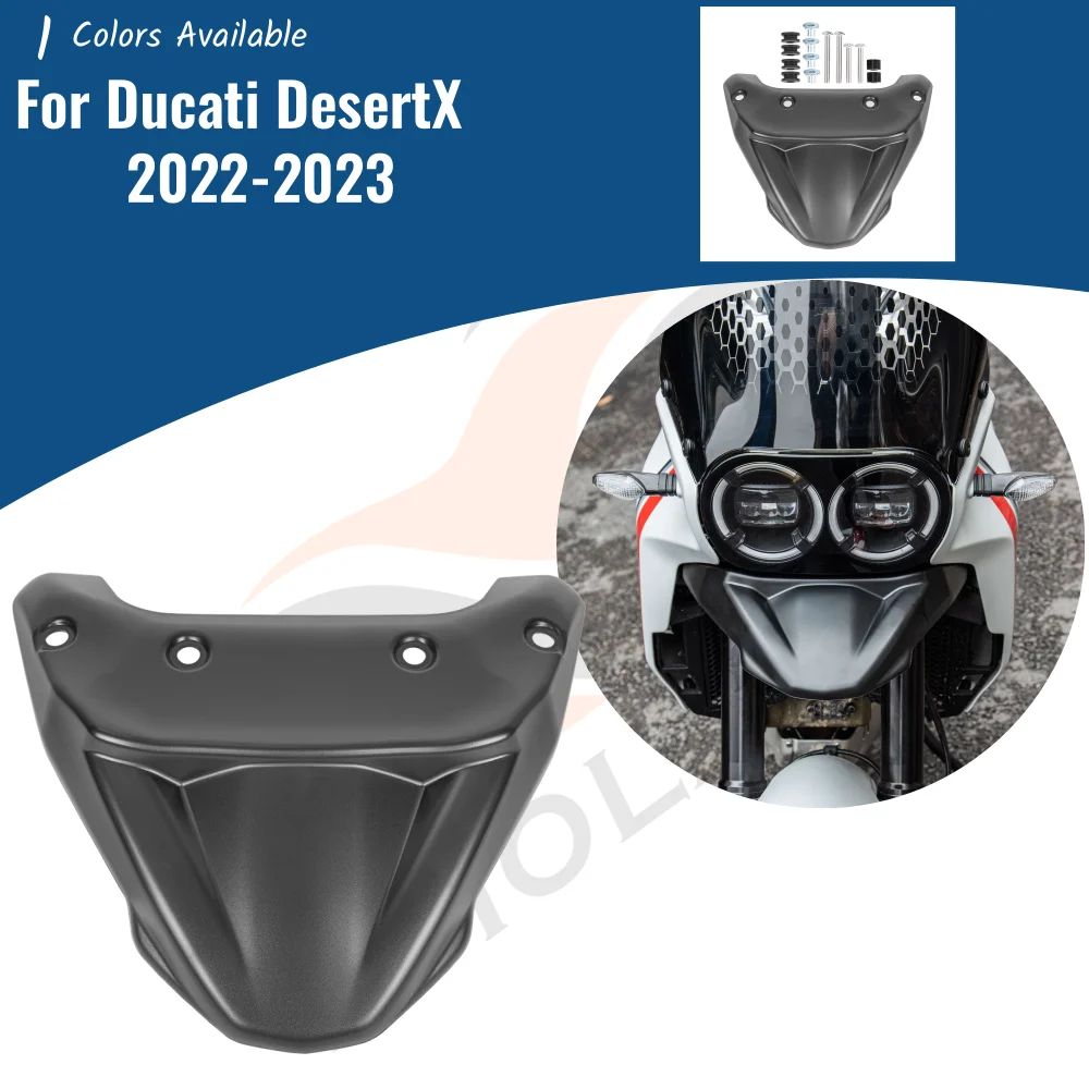 AHOLAA Ducati DesertX 2022〜2023対応 フロントホイールフェンダー ビークノーズコーンエクステンションカバー ABSプラスチック