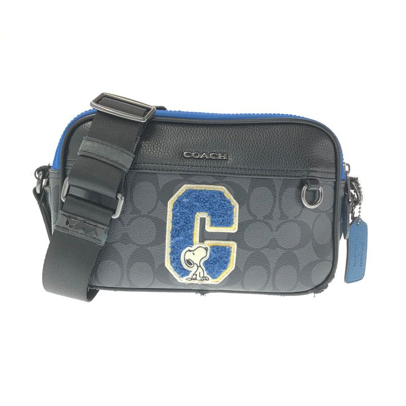 ジャンク品】 COACH コーチ × SNOOPY スヌーピー コラボ SIGNATURE