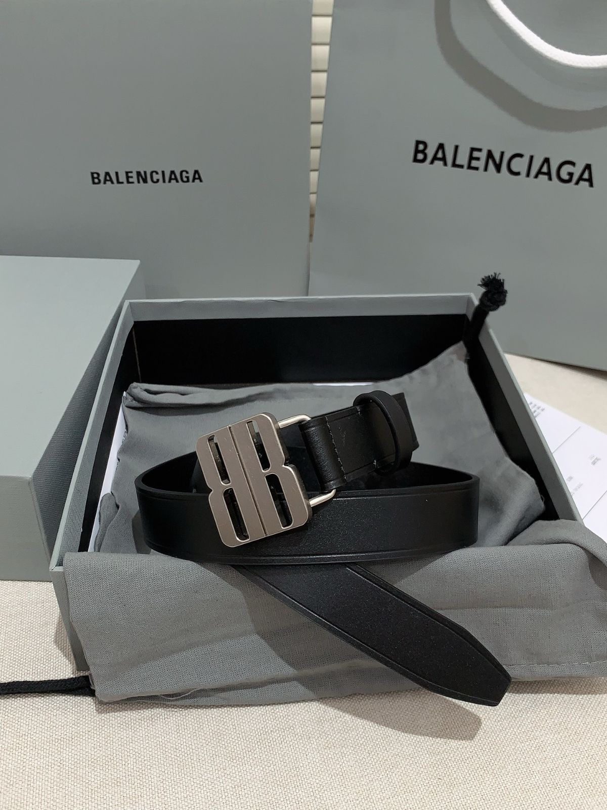 【今日特価】Balenciaga 新款レザーベルト-3