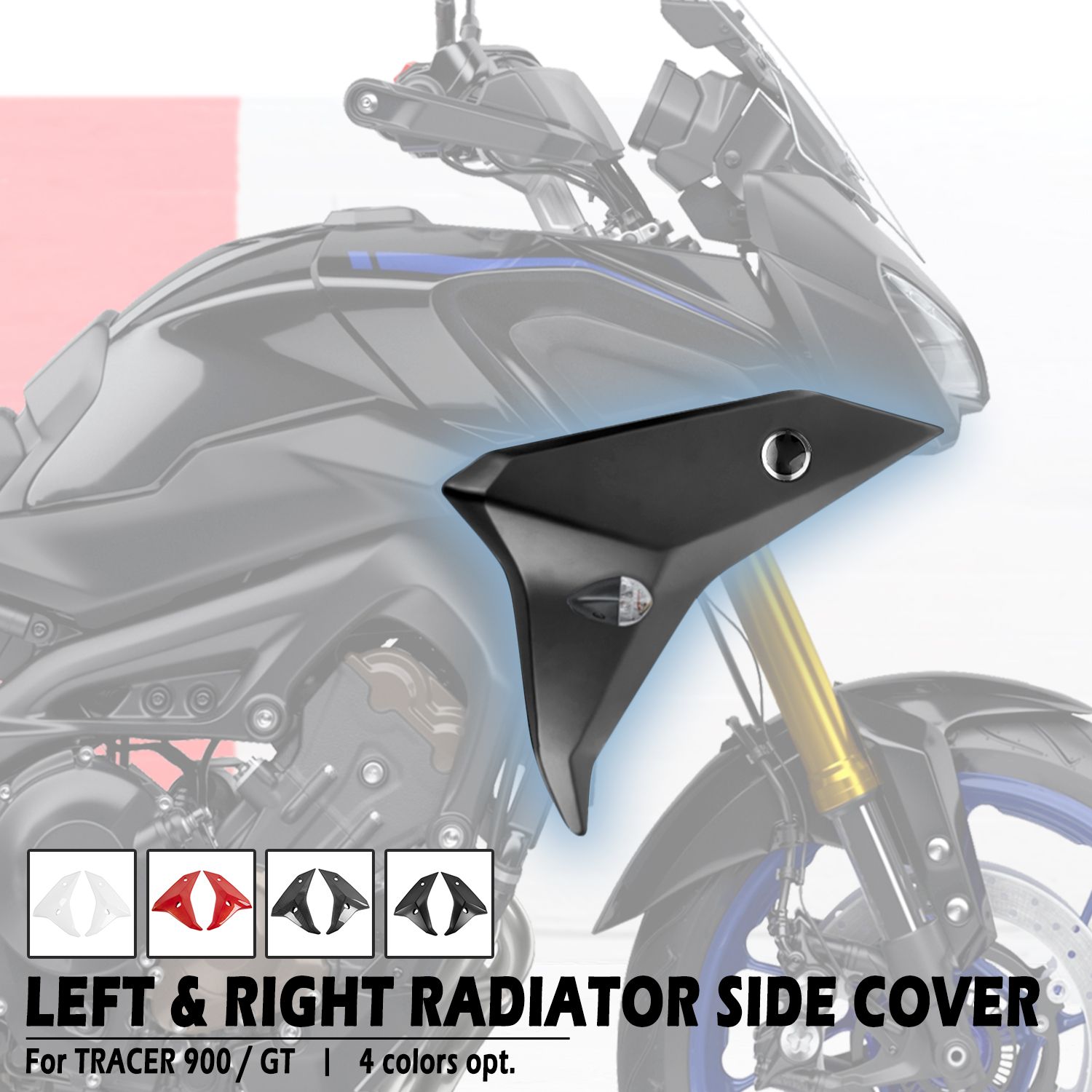 AHOLAA ヤマハ Tracer900GT Tracer900 2018〜2020対応 ラジエーターサイドフェアリングカバー フレームパネル ABSプラスチック